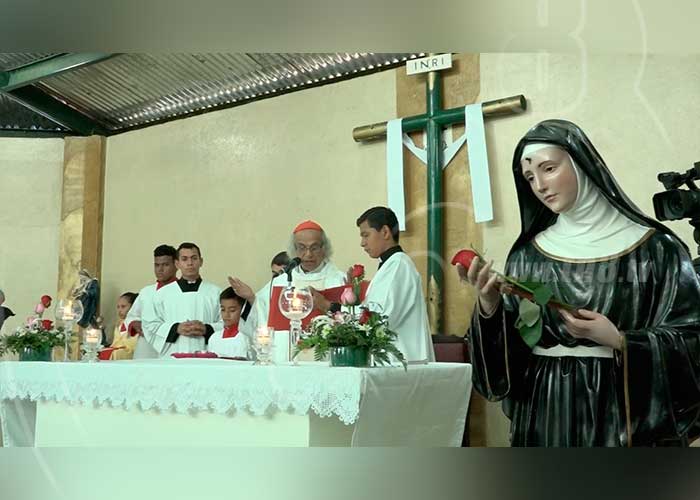 cardenal leopoldo brenes, acto religioso, madres nicaraguenses, fiesta patronal, managua,