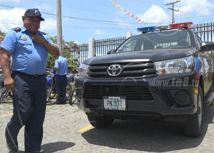 nicaragua, nueva segovia, ocotal, policia nacional, flota vehicular,