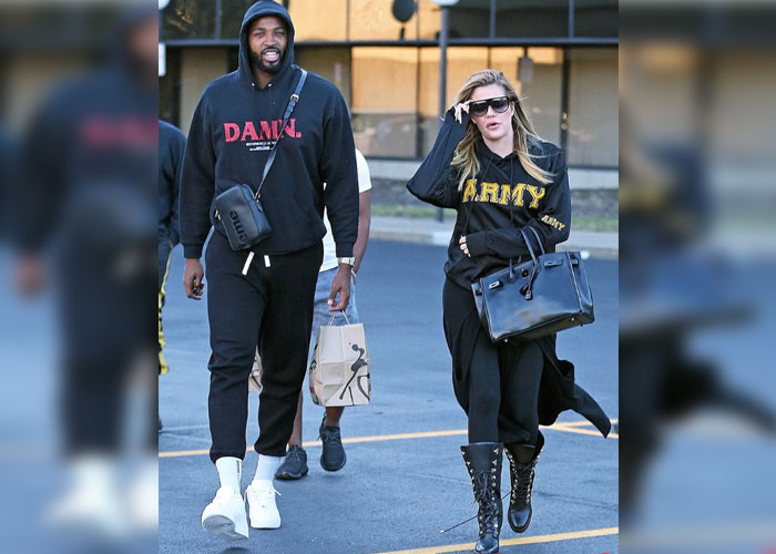 khloe kardashian, fue fotografiada, de paseo junto a su novio, oculta panza, por primera vez luego de la noticia del embarazo,