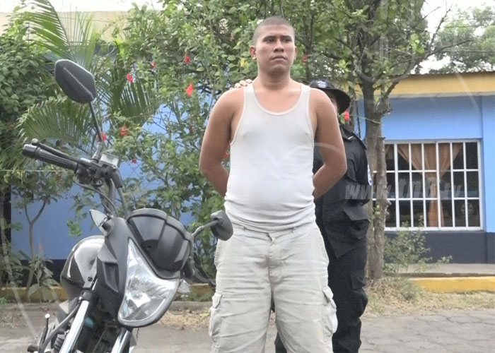 nicaragua, captura, asaltantes, policia nacional, asaltos en moto,