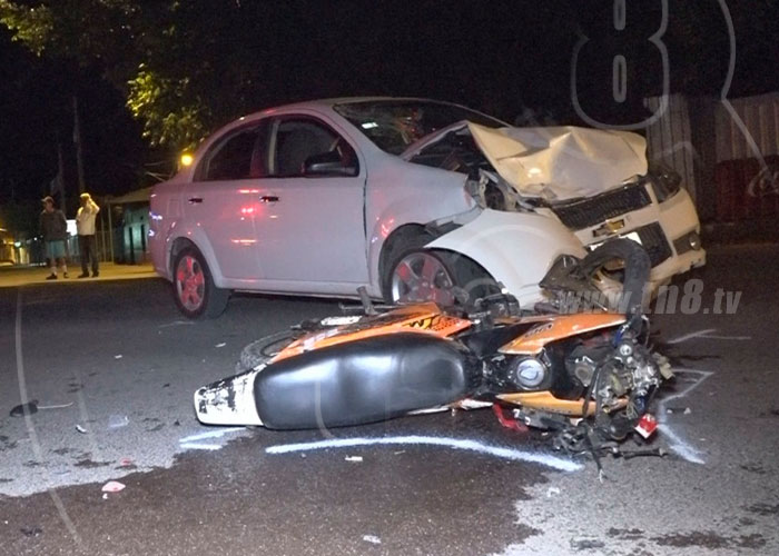 nicaragua, motociclista pierde la vida, esteli, gasolinera star mark, accidente de transito,
