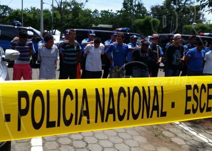 nicaragua, policia, delincuentes, presentacion, seguridad,