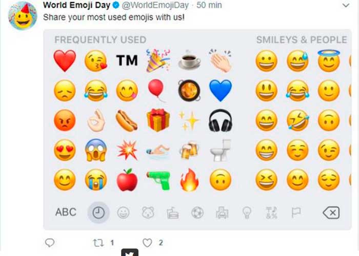 dia mundial, emoji, julio, celebra, graficos, telefono, 