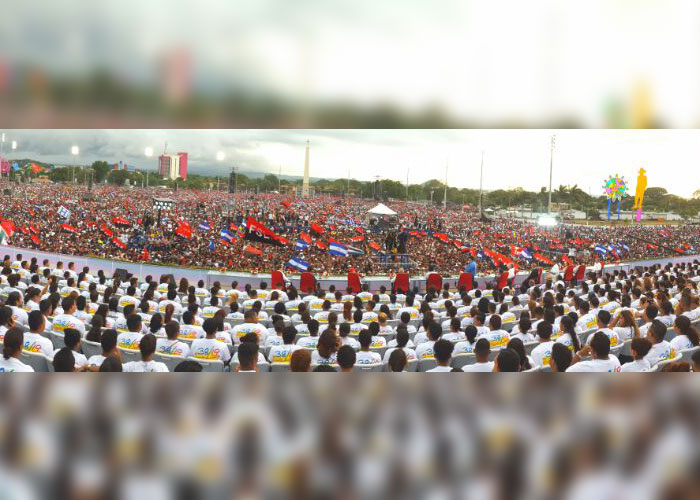 nicaragua, 19 de julio, celebracion, revolucion popular sandinista, managua,