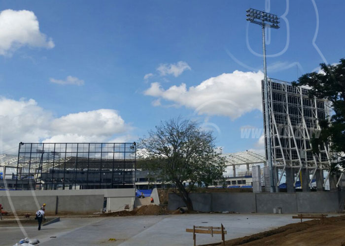 nicaragua, estadio nacional de beisbol, avance, construccion, beisbol,