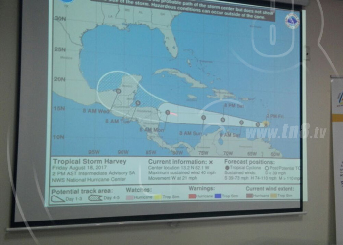 nicaragua, ruta, tormenta harley, caribe norte, vigilancia,