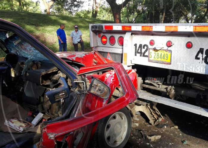 nicaragua, accidente mortal, rivas, taxi, camion,