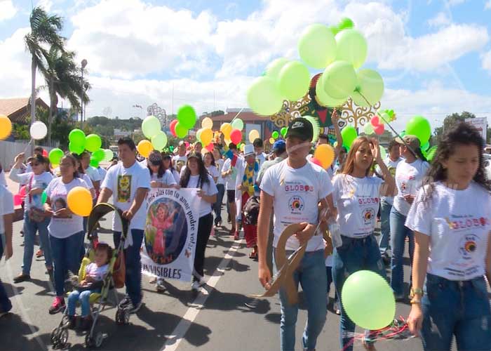 nicaragua, marcha de globos, cancer infantil, 