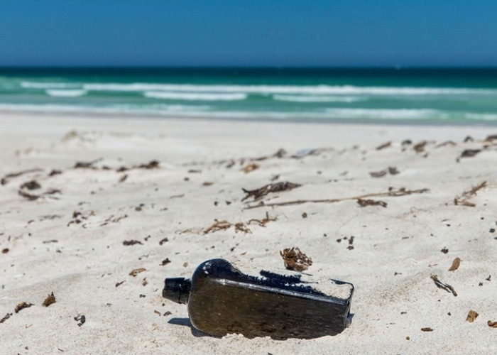 australia, wedge island, botella con un mensaje, botella en el mar, mensaje hace 132 anos,