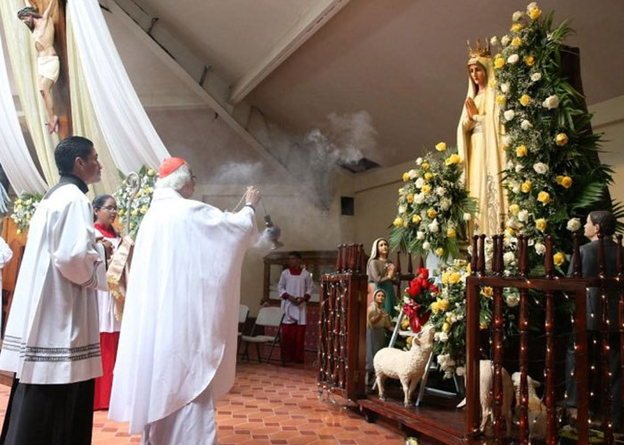 nicaragua, managua, 13 de mayo, celebran virgen de fatima, rezar el santo rosario,