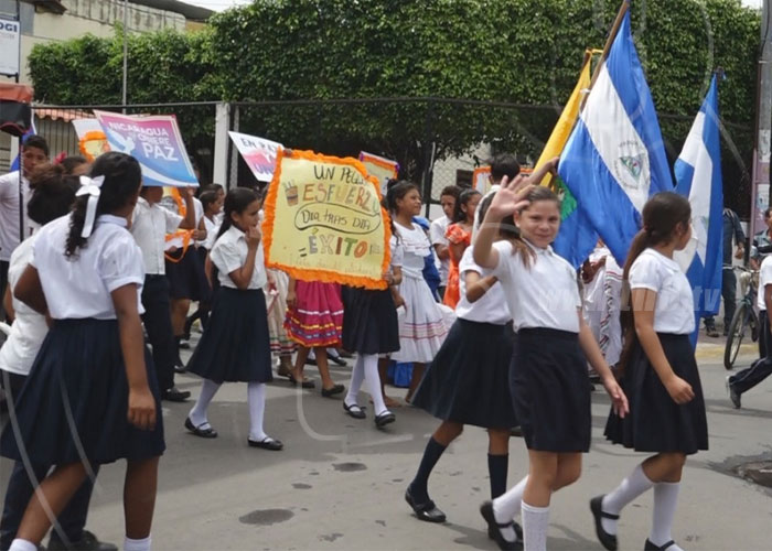 nicaragua, dia nacional del estudiante, rivas, caminata, conmemoracion,