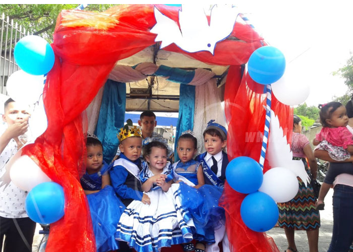 fiestas patrias, nicaragua, actividades, conmemoracion, estudiantes, maestros,
