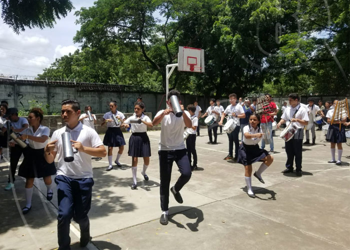 nicaragua, patria, colegios, gimnasia, banda ritmica, managua, 