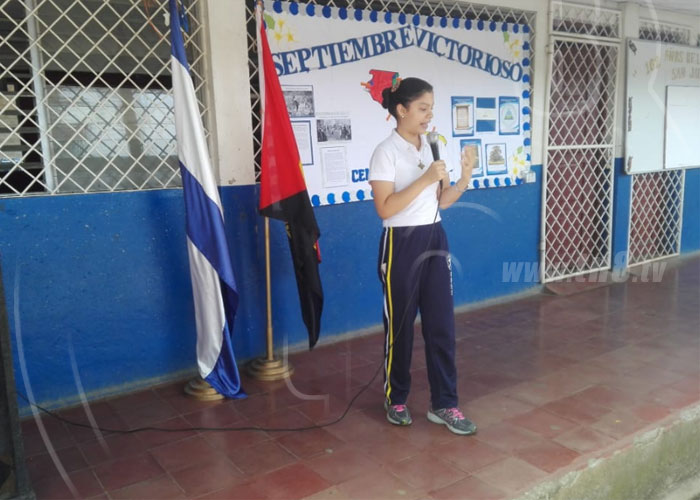 nicaragua, dia internacional de la paz, colegio, managua, conmemoracion,