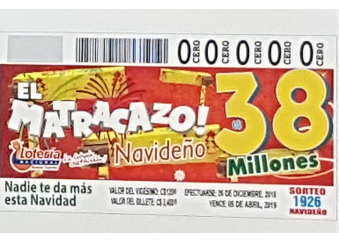 nicaragua, loteria nacional, sorteo, matracazo, navidad,