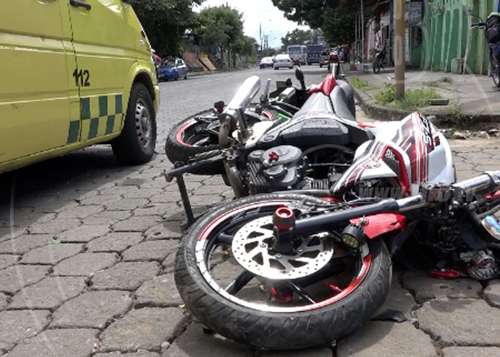 nicaragua, accidente de transito, managua, velocidad, lesiones, motociclista,