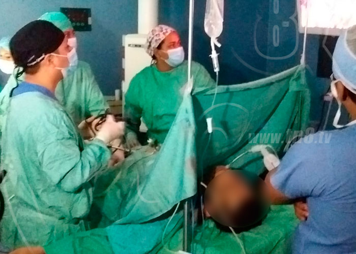 nicaragua, jornada de operacion laparoscopica, hospital fernando velez paiz, mined, ministerio de salud,