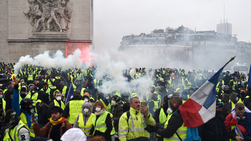 francia, chalecos amarillos, protestas, quinto sabado, enmanuel macron