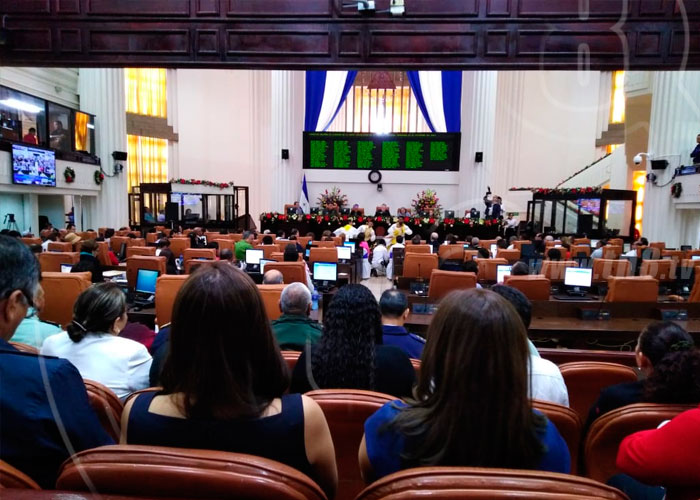 nicaragua, asamblea nacional, legislatura, informe de 2018, trabajar por la paz, seguir adelante,