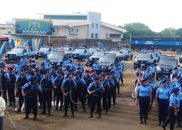 nicaragua, semana mayor, policia nacional, seguridad, entrega de medios, social, 