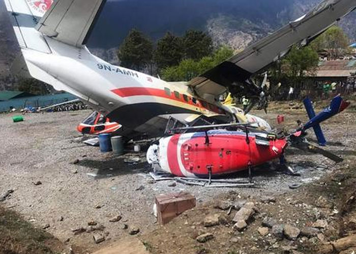 nepal,aeropuerto, accidente, avion, fallecidos, colision, 
