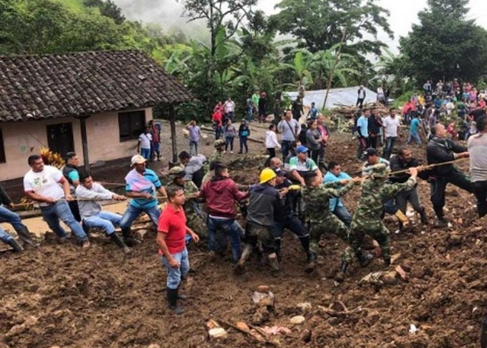 colombia, cauca, deslizamiento de tierra, victimas, viviendas, desaparecidos, 