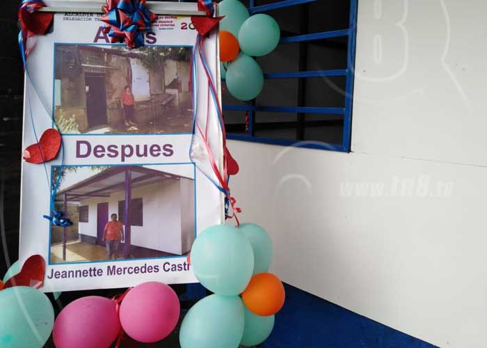 Entregan una casa solidaria a una familia de escasos recursos de Managua
