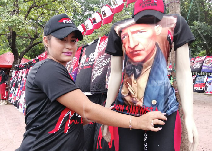 nicaragua, revolucion, camisetas, venta, comercion, 19 de julio,