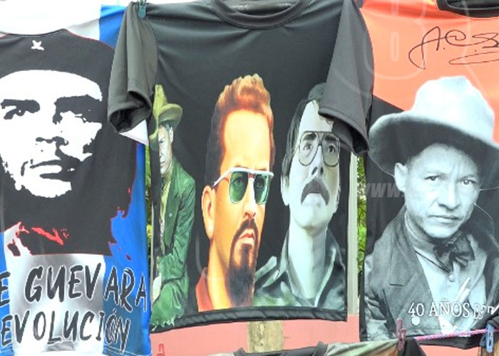 nicaragua, camisetas, productos, revolucion, celebracion,