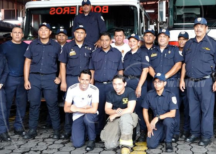 nicaragua, bomberos, ejercicio, rescate de persona, managua,