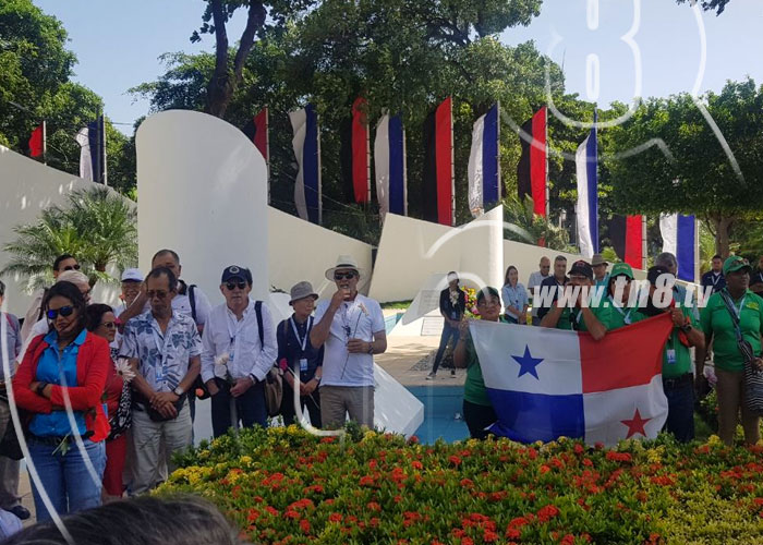 nicaragua, celebracion, invitados internacionales, honores, fundadores del fsln, honor, gloria, revolucion, paz, 