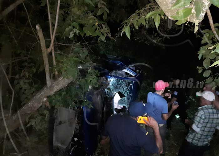 Accidente en Jinotega deja un saldo de dos personas heridas de gravedad.