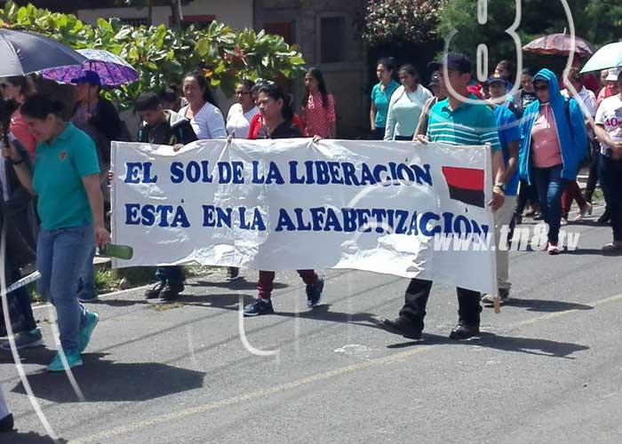 nicaragua, jinotega, acto conmemorativo, cruzada nacional de alfabetizacion, jovenes, docentes, instituciones, legado, 