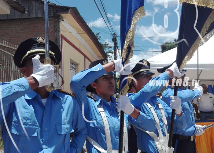 nicaragua, quilali, inauguracion, unidad policial, familias, 