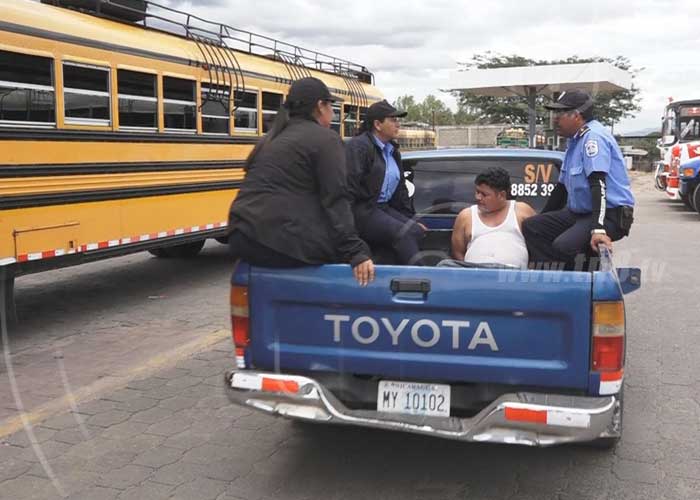 nicaragua, terminal, buses, esteli, robo, captura, delincuente,