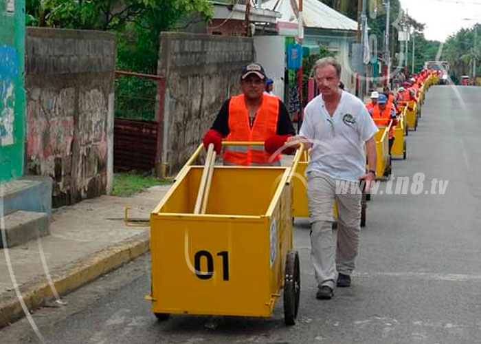 San Rafael del Sur beneficiado con recolectores de basura.