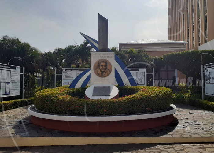 nicaragua, carlos nunez, homenaje, asamblea nacional, constitucion,