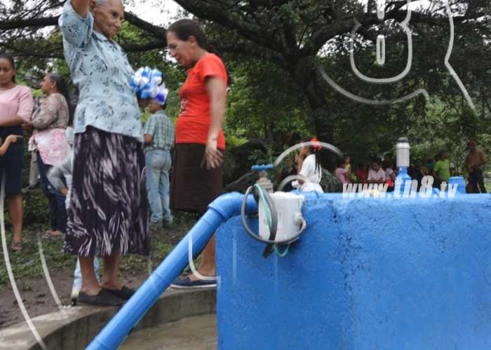 Familias de Madriz cuentan con servicio de agua potable de calidad. 