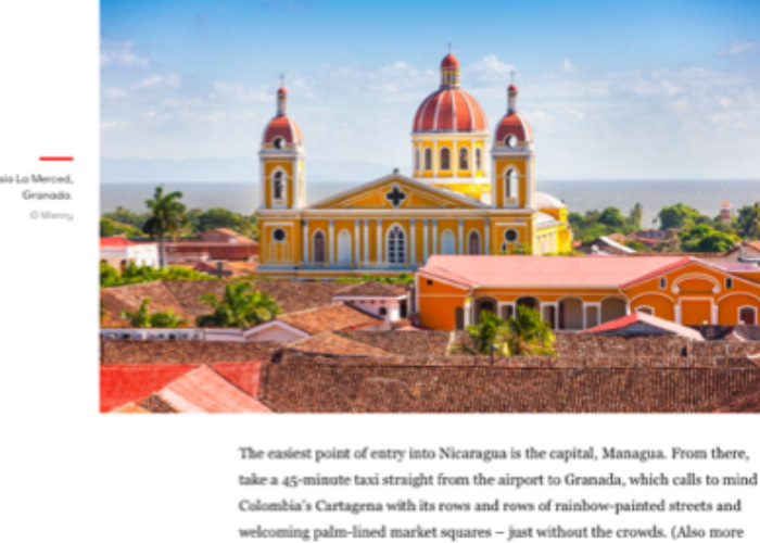 nicaragua, vogue, articulo, turismo, naomi smart, promocion turistica,