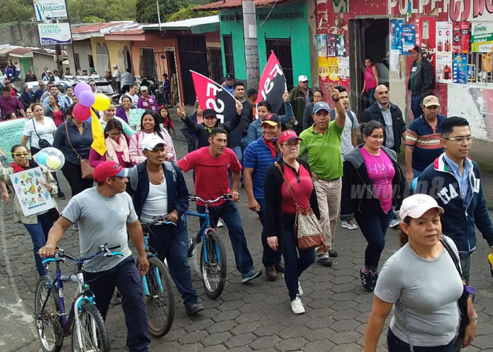 nicaragua, jinotega, caminata, fsln, derechos humanos, apoyo,