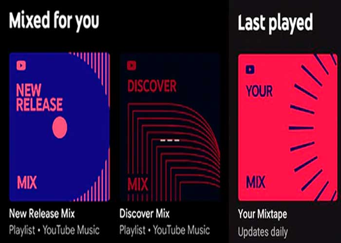 lista de reproduccion, canciones, youtube music, usuarios, your music, discover mix, actualizaciones semanales