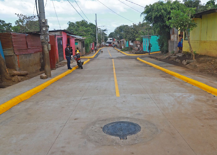 nicaragua, obras publicas, avances, drenaje pluvial, barrio 30 de mayo, 