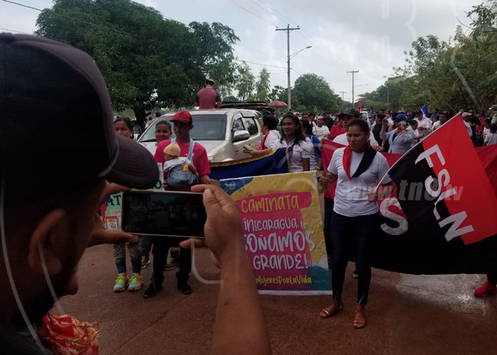 nicaragua, bilwi, caminata, derechos, mujeres, 