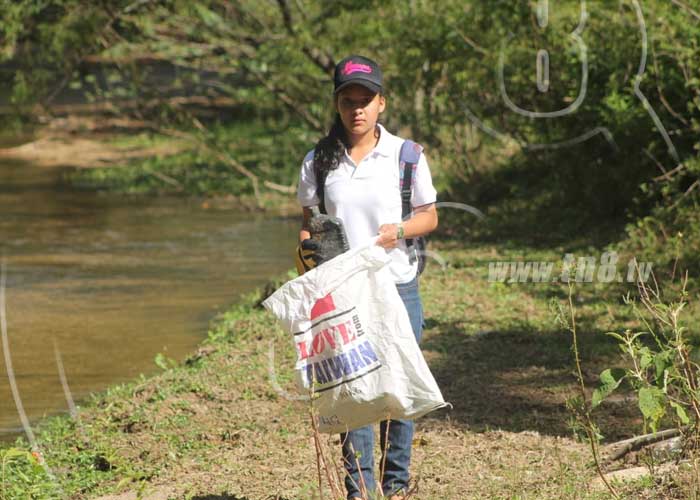 nicaragua, jornada de limpieza, rio dipilto, agua de ocotal, municipio limpio, 