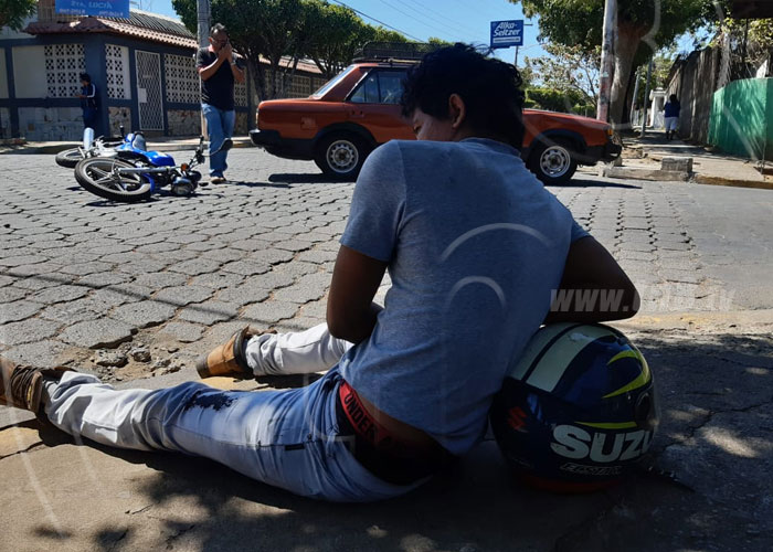 nicaragua, accidente de transito, moto, managua, colonia independencia,