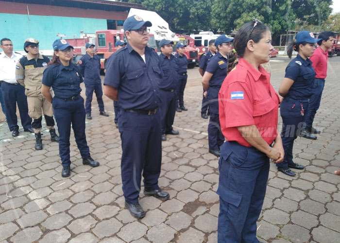 nicaragua, bomberos, primeros auxilios, ministerio de gobernacion, capacitacion,