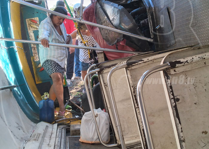 nicaragua, accidente de transito, cuesta el plomo, bus, lesiones,