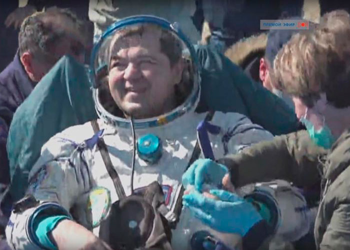 nasa, roscosmo, espacio, estacion espacial, astronautas, regreso,  nave Soyuz MS-15
