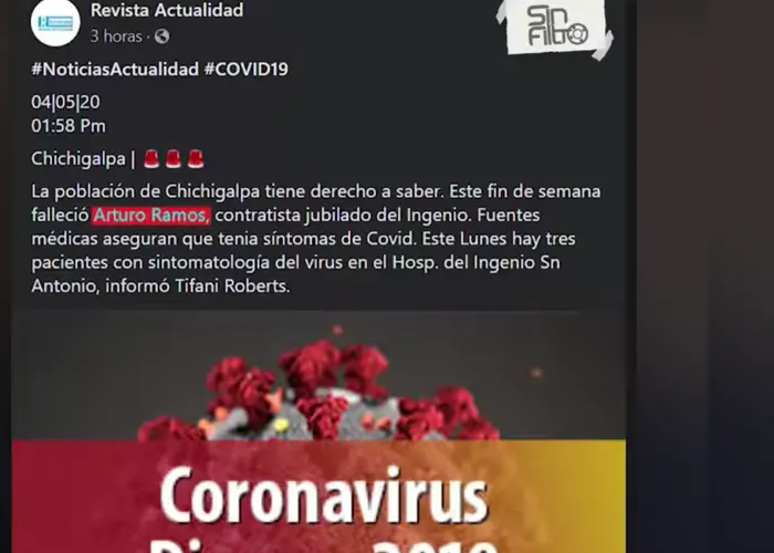 nicaragua, leon, muerto, coronavirus, falso, 
