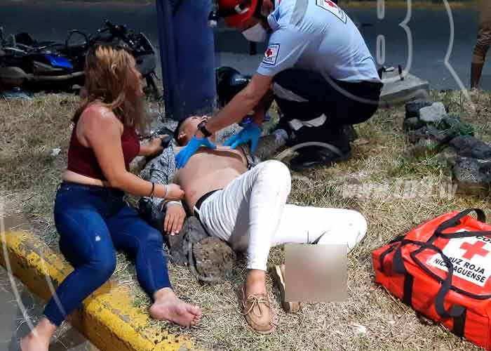 Foto: Joven motociclista resulta con lesiones luego de sufrir accidente en motocicleta/TN8